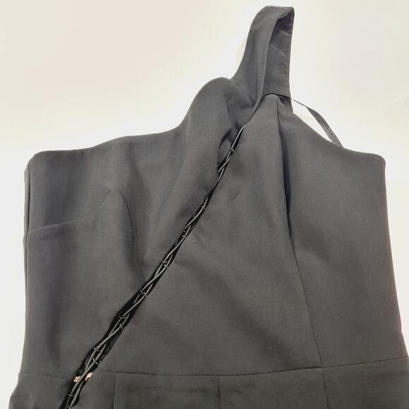 Michael Costello Black Lace-Up Jumpsuit - Picture 7 of 14